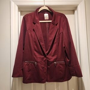 Cavalini light weight Women's blazer button closure Size 3X